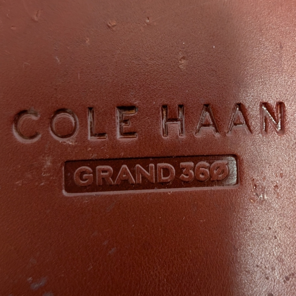 Cole Haan Men Carnegie British Tan Brown Leather Penny Loafers ... Size 9.5 - Picture 7 of 10